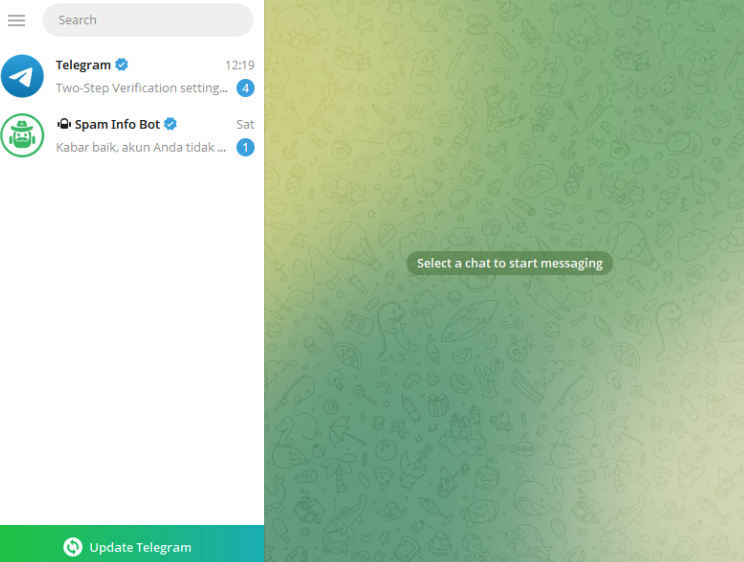 Telegram Desktop Logged In